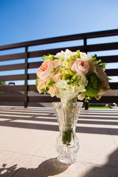 The wedding bouquet, flowers, roses, beautiful bouquet