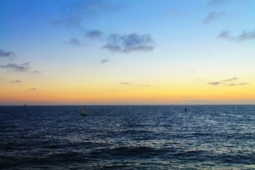 Beach sunset at Redondo beach.