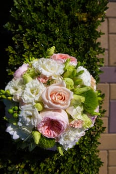 The Beautiful, Fresh, and colorful bridal bouquet.