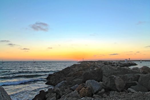 Sunset at Redondo beach.