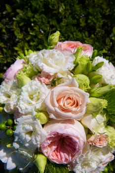 The Beautiful, Fresh, and colorful bridal bouquet.