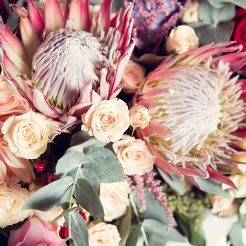 The Beautiful, Fresh, and colorful bridal bouquet.