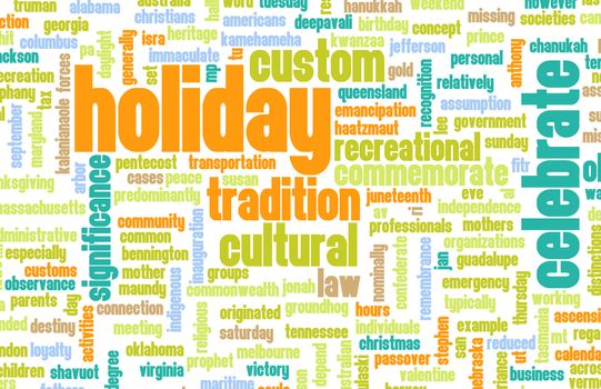 Going on Holidays or a Public Holiday as Concept