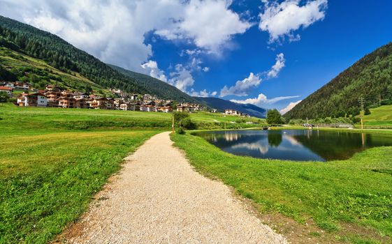 Italian Alps in Vermiglio, Val di Sole, Trentino, Italy