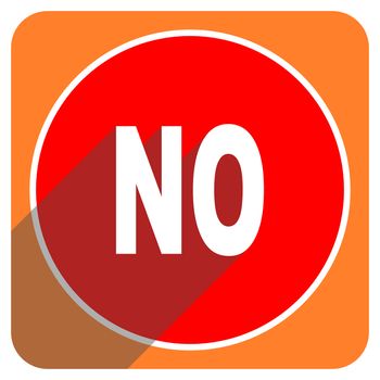 no red flat icon isolated