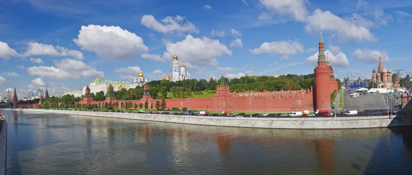 Panorama of Moscow Kremlin, Russia