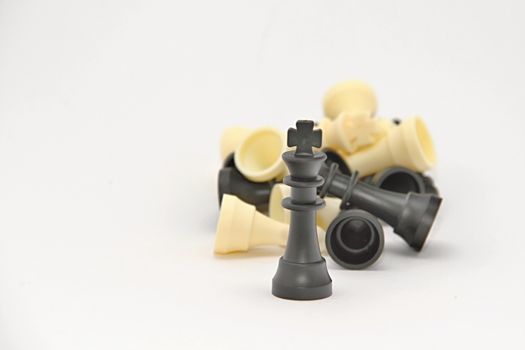 Photo of Chess Figurines perfectly fits to various presentation purposes.