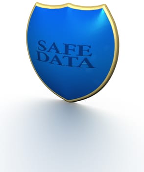 Image of a sheild, as concept of information security and protection of communications