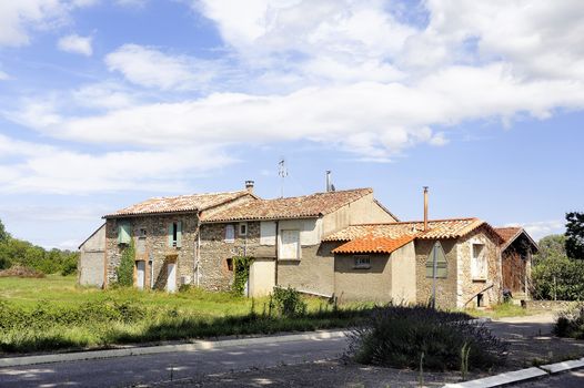 Old stone house in the department of Gard, Cevennes region in south-eastern France.