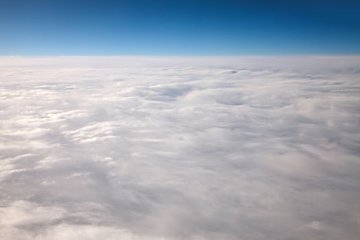 Clouds viewed from the sky