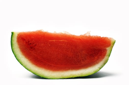 slice of watermelon isolated on white background in studio
