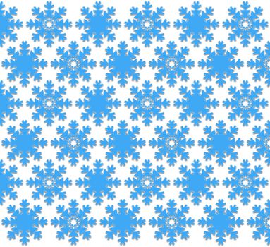 background or textile pattern blue snowflakes