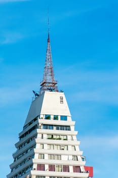 Office Buildings in bangkok,thailand blue sky