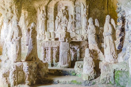 Church Carved into the Tuff, Pizzo Calabro, South of Italy