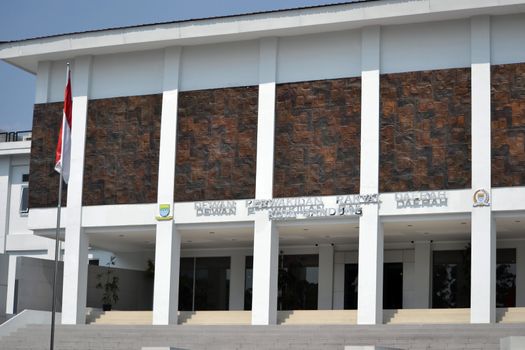 Bandung, Indonesia - September 17, 2014: Parliamentary building of Bandung.