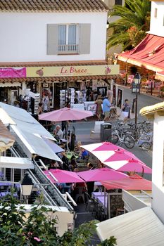 Terraces Bar downtown Saintes-Maries-de-la-Mer views from the roof of the church.