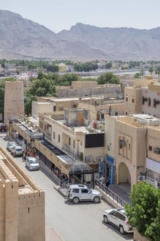 View from the fort to the town Nizwa, Oman