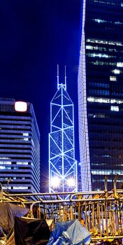 Occupy Central, hong kong city night