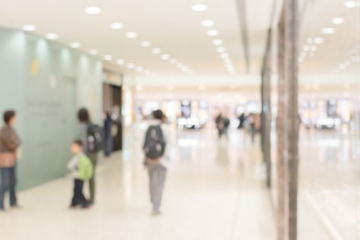 Abstract background of shopping mall, shallow depth of focus.