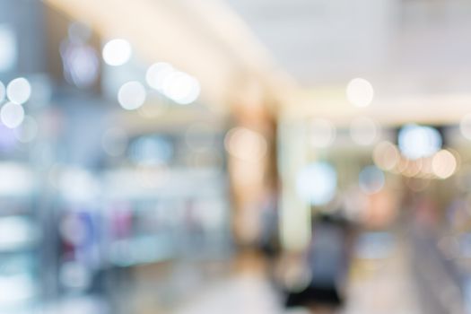 Abstract background of shopping mall, shallow depth of focus.