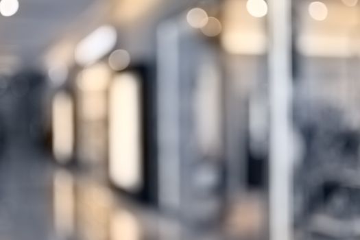 Abstract background of shopping mall, shallow depth of focus.