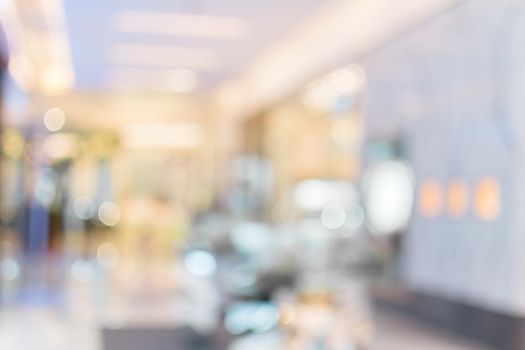 Abstract background of shopping mall, shallow depth of focus.