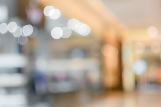 Abstract background of shopping mall, shallow depth of focus.