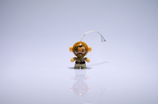 Picture of small plastic figurine. Little toy.