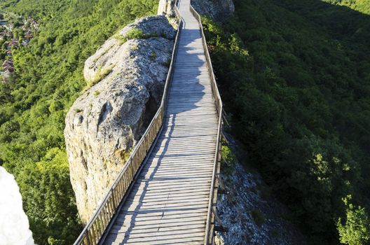 Wooden Bridge With Rock near Provadia