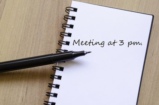 Schedule Notepad Meeting at 3 pm.