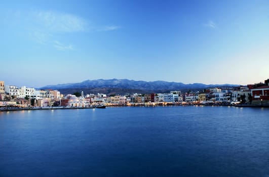 Old Port in the evening, Chania, Crete
