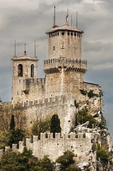 fortress and wall of San Marino Republic