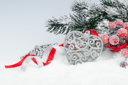 xmas decoration with copy space