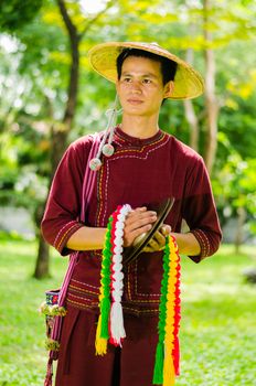 BANGKOK -THAILAND NOVEMBER 2: Unidentified Tai Yai (ethnic group living in parts of Myanmar and Thailand) in Tribal dress for photograph at on November 2, 2014 in Bangkok,Thailand.