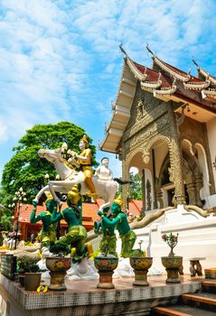 The Beautiful of Wat Phrathat Pha-Ngao is public temple in Chiang san, Chiang Rai,Thailand.