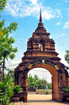 The Beautiful of Wat Phrathat Pha-Ngao is public temple in Chiang san, Chiang Rai,Thailand.