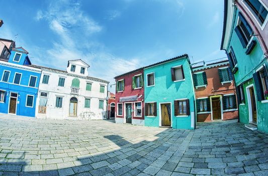 Colourful Homes of Burano - Venice, Italy.