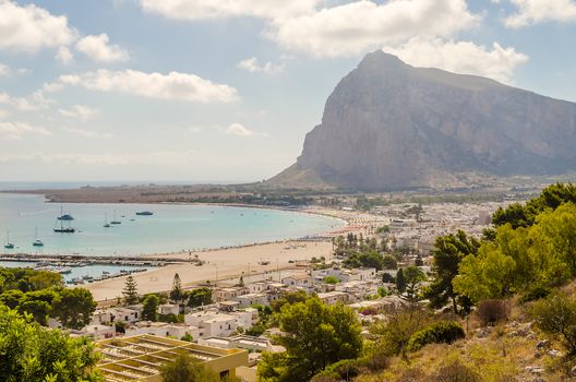 Panoramic View of San Vito Lo Capo, Sicily, Italy