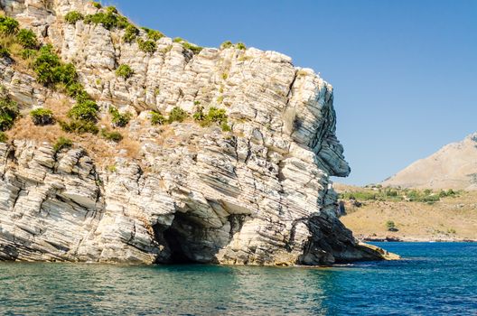 Wild Beautiful Coastline at the Zingaro Natural Reserve, Sicily, summer 2014