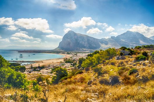 Panoramic View of San Vito Lo Capo, Sicily, Italy