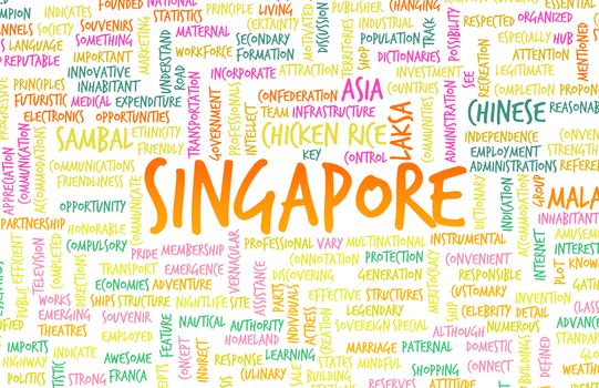 Singapore City as a Abstract Concept Art