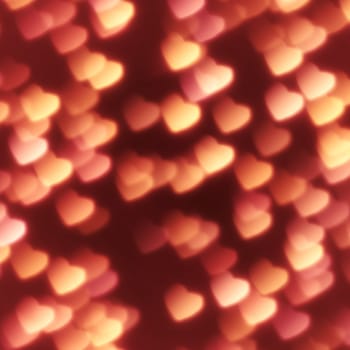 An image of a nice hearts bokeh background