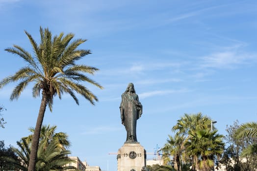 Statue on square