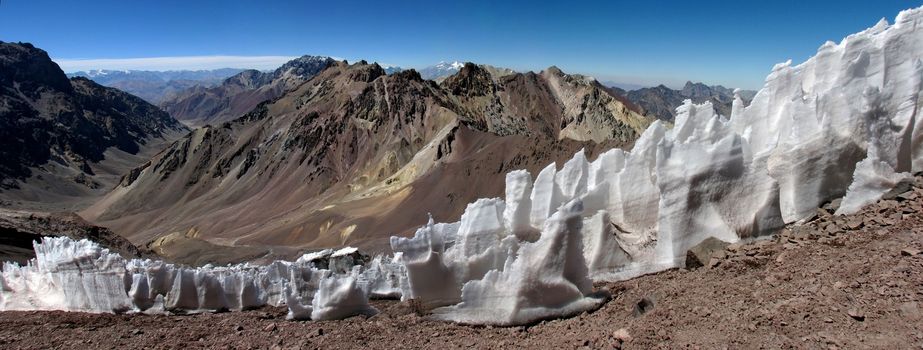Beautiful mountain landscape in the Andes, Argentina, South America