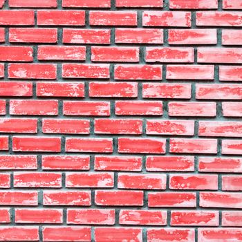 Red brick wall texture background .