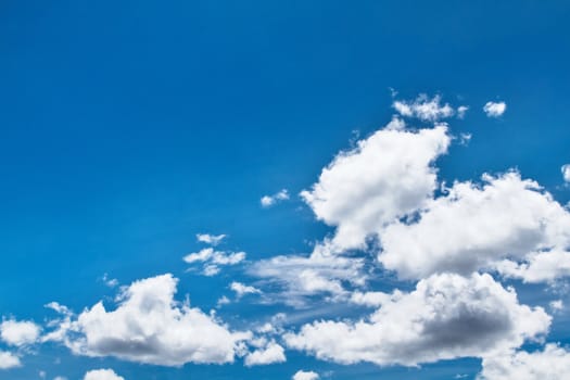 View white cloud with blue sky background