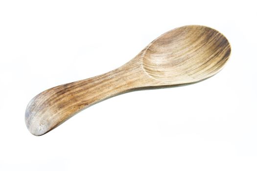 wooden spoon isolated on white background