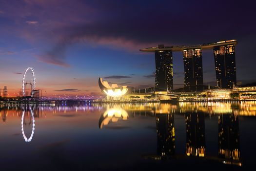 Singapore city skyline