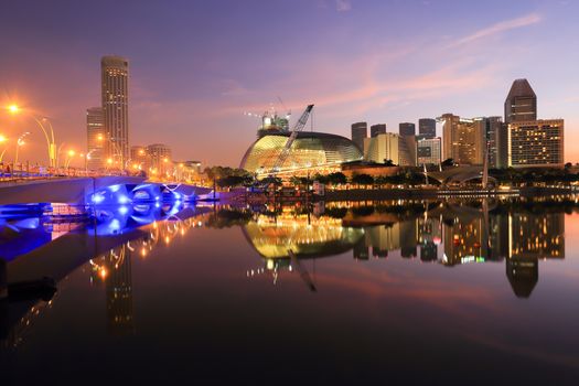 Singapore city skyline