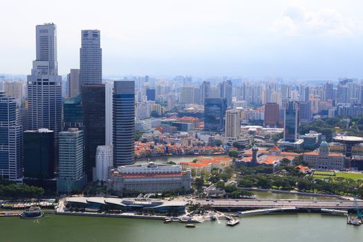 Skyline of Singapore business district, Singapore